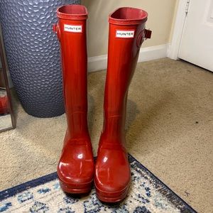 Red Hunter Boots